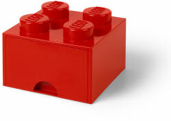 LEGO® Cutie depozitare LEGO 2x2 cu sertar, rosu (40051730) - brickdepot