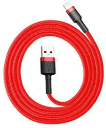 Baseus cafule USB lightning 2.4A 1M CALKLF-B09 piros kábel