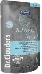 Dr.Clauder's Best Selection No10 hering&garnéla chia maggal - Hair&Skin alutasakos eledel macskának 85g