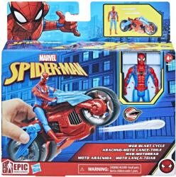 Hasbro SPIDERMAN SET FIGURINA SI VEHICUL WEB BLAST CYCLE SuperHeroes ToysZone