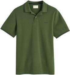 Gant Tricou 'Rugger' verde, Mărimea XL