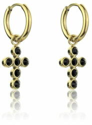  Marc Malone Aranyozott kereszt fülbevaló Avianna Black Earrings MCE23120G