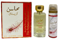LATTAFA Mahasin Crystal EDP 100 ml + dezodor spray 75 ml