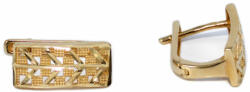 Ékszershop Vésett és mattírozott arany fülbevaló (1264144)