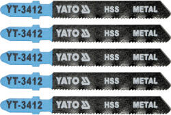 YATO Dekopírfűrészlap fémre T-befogással 21TPI 75/1, 0 mm HSS (5 darab) (YT-3412)