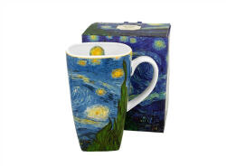 Duo Gift Porcelánbögre szögletes, 630ml, dobozban, Van Gogh: Csillagos éj