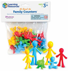 Learning Resources Figura készlet - Család - All About Me Family Counters (24 db-os szett) (LER3660)