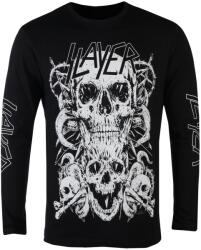 ROCK OFF Tricou cu mânecă lungă pentru bărbați Slayer - White Skulls - ROCK OFF - SLAYLST84MB