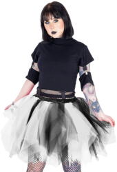 Poizen Industries Fustă pentru femei POIZEN INDUSTRIES - CAELIA TUTU - NEGRU/ALB - POI1348
