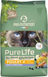 Pro-Nutrition PureLife Cat Adult Sterilised Chicken 8kg (csirkével)