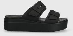 Crocs papucs Brooklyn Low Wedge Sandal fekete, női, platformos, 207431, 208728 - fekete Női 36/37