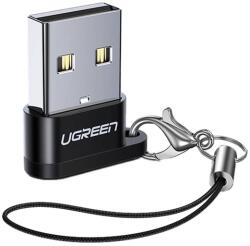 UGREEN adapter (USB - Type-C aljzat, OTG, adatátvitel és töltés) FEKETE (US280)