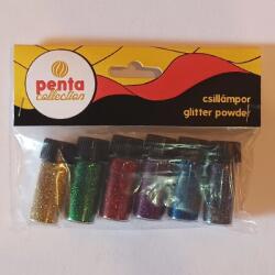 Penta Collection Csillámpor 6*3, 5ml arany; zöld; piros; lila; kék; grafit (20260)