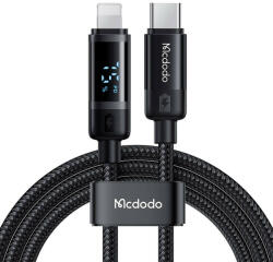 Mcdodo CA-5210 USB-C-Lightning kábel, 36 W, 1, 2 m (fekete)