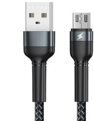 REMAX Kábel USB Micro Remax Jany Alloy, 1m, 2.4A (fekete)