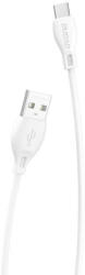 Dudao USB-USB-C kábel Dudao L4T 2.4A 1m (fehér)