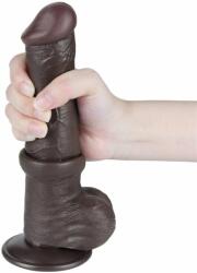 LoveToy Sliding Skin Dual 8'' Sliding Skin Dual Layer Dong Black III (20.8cm) Dildo
