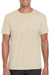 Gildan Softstyle rövid ujjú környakas póló, Gildan GI64000, Sand-3XL (gi64000sa-3xl)
