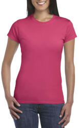 Gildan Softstyle testhez álló rövid ujjú női póló, Gildan GIL64000, Heliconia-2XL (giL64000he-2xl)