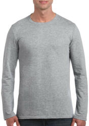 Gildan Softstyle hosszú ujjú pamut póló, Gildan GI64400, RS Sport Grey-L (gi64400sp-l)