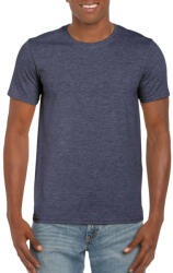 Gildan Softstyle rövid ujjú környakas póló, Gildan GI64000, Heather Navy-XL (gi64000hnv-xl)