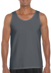 Gildan Softstyle ujjatlan férfi pamut póló, Gildan GI64200, Charcoal-L (gi64200ch-l)