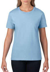 Gildan Kereknyakú rövid ujjú női póló, Gildan GIL4100, Light Blue-2XL (giL4100lb-2xl)