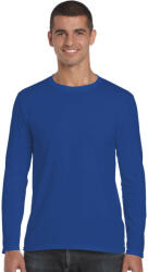 Gildan Softstyle hosszú ujjú pamut póló, Gildan GI64400, Royal-L (gi64400ro-l)