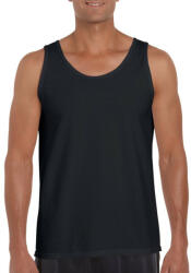 Gildan Softstyle ujjatlan férfi pamut póló, Gildan GI64200, Black-XL (gi64200bl-xl)