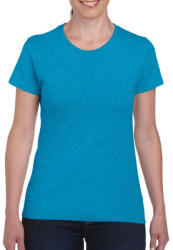 Gildan Kerknyakú karcsusított női póló, Gildan GIL5000, Heather Sapphire-M (giL5000hsh-m)