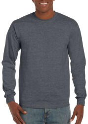 Gildan Hosszú ujjú klasszikus szabású póló, Gildan GI2400, Dark Heather-4XL (gi2400dh-4xl)