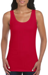 Gildan Testhez álló, oldalvarrott női trikó, Gildan GIL64200, Cherry Red-L (giL64200cy-l)