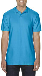 Gildan Softstyle dupla piké galléros póló, Gildan GI64800, Sapphire-4XL (gi64800sh-4xl)