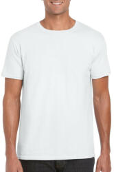 Gildan Softstyle rövid ujjú környakas póló, Gildan GI64000, White-5XL (gi64000wh-5xl)