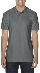 Gildan Softstyle dupla piké galléros póló, Gildan GI64800, Charcoal-2XL (gi64800ch-2xl)
