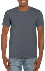 Gildan Softstyle rövid ujjú környakas póló, Gildan GI64000, Dark Heather-4XL (gi64000dh-4xl)
