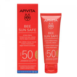 APIVITA - Crema-gel protectie solara Hydra Fresh Tinted SPF50, Apivita, 50ml - vitaplus