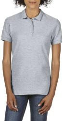 Gildan Prémium dupla piké galléros női póló, Gildan GIL85800, RS Sport Grey-L (giL85800sp-l)