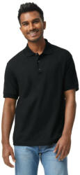 Gildan DryBlend rövid ujjú galléros férfi póló, Gildan GI8800, Black-M (gi8800bl-m)