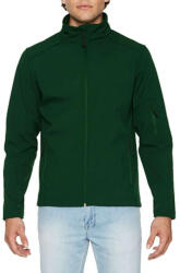 Gildan Hammer uniszex softshell dzseki, Gildan GISS800, Forest Green-M (giss800fo-m)