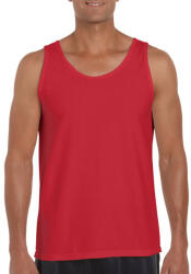 Gildan Softstyle ujjatlan férfi pamut póló, Gildan GI64200, Red-L (gi64200re-l)
