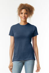 Gildan A-vonalú oldalvarrott kereknyakú női póló, Gildan GIL67000, Navy Mist-XL (gil67000nvm-xl)