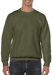 Gildan Kereknyakú körkötött pulóver, Gildan GI18000, Military Green-XL (gi18000mi-xl)