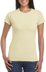 Gildan Softstyle testhez álló rövid ujjú női póló, Gildan GIL64000, Sand-2XL (giL64000sa-2xl)