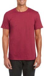 Gildan Softstyle rövid ujjú környakas póló, Gildan GI64000, Antique Cherry Red-S (gi64000acy-s)