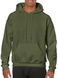 Gildan Kenguru zsebes kapucnis pulóver, Gildan GI18500, Military Green-4XL (gi18500mi-4xl)