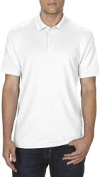 Gildan DryBlend férfi galléros póló dupla piké anyagból, Gildan GI75800, White-3XL (gi75800wh-3xl)