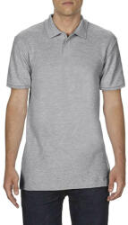 Gildan Softstyle dupla piké galléros póló, Gildan GI64800, RS Sport Grey-S (gi64800sp-s)