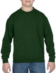 Gildan Kereknyakú gyerekpulóver, Gildan GIB18000, Forest Green-XL (giB18000fo-xl)