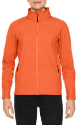 Gildan Karcsúsított softshell cipzáros női dzseki, Gildan GILSS800, Orange-2XL (gilss800or-2xl)
